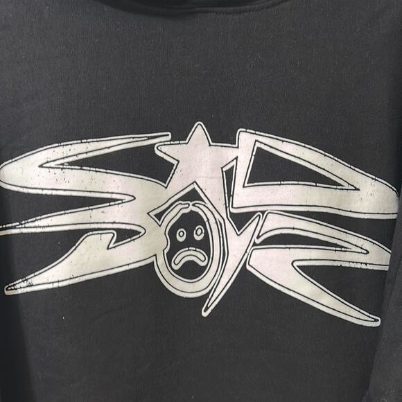 Sad Boyz Black and White Men’s Black Hoodie(Size XXL) - Picture 5 of 8
